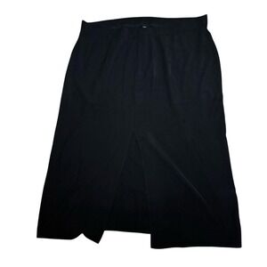 Cider 4XL Black Midi Skirt High Waist Career Business‎ Casual Party